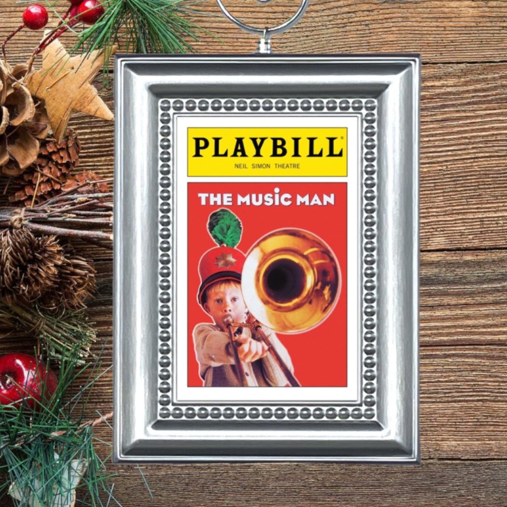 The Music Man Playbill Broadway Musical Memorabilia‎ Christmas Tree Ornament